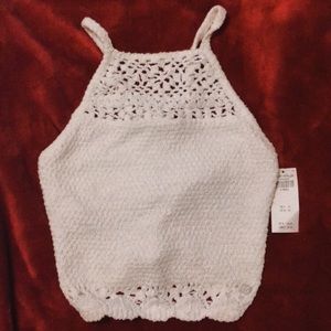 Crochet crop top NWT